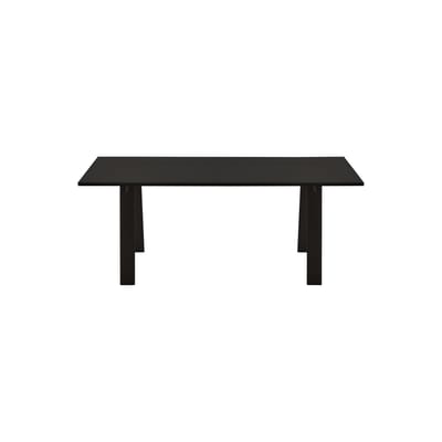 Table rectangulaire Ambrosiano bois noir / Chêne - 190 x 90 cm - 4 à 6 personnes - Zanotta