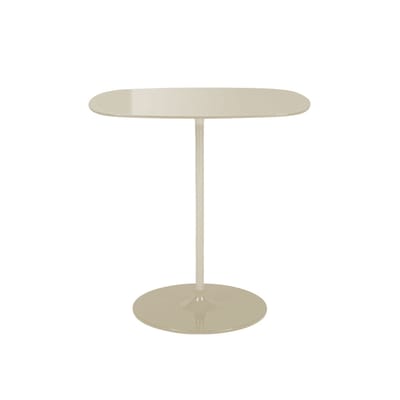 Table d'appoint Thierry verre blanc / 33 x 50 x H 50 cm - Verre - Kartell