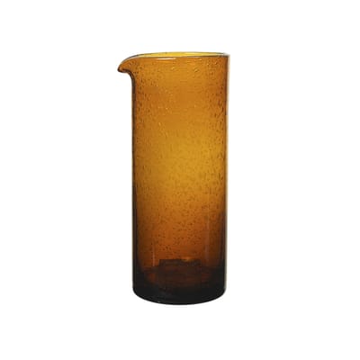 ferm living - carafe oli en verre, verre soufflé bouche couleur orange 22.5 x 9 10.5 cm made in design