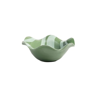 & klevering - coupe vaisselle en céramique couleur vert 23 x 9 cm made in design