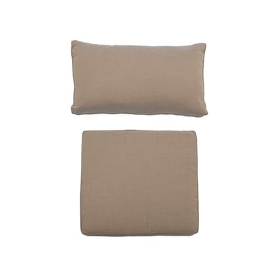 Housse de coussin tissu marron / Pour fauteuil Mundo - Set de 2 housses (sans garnissage) - Blooming