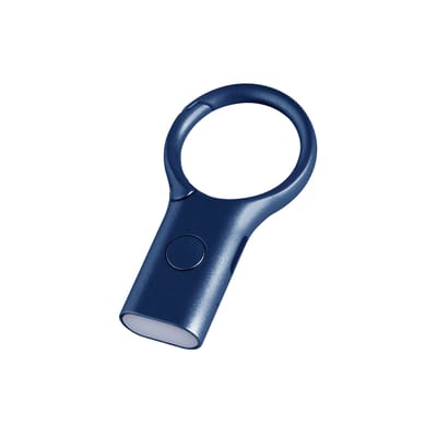 Porte-clés Nomaday Light métal bleu / Mini torche LED - Recharge USB - Lexon
