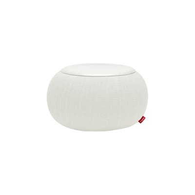 Table d'appoint Humpty tissu blanc gonflable / Ø 65 x H 43 cm - Fatboy