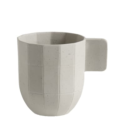 hay - tasse à café paper porcelain en céramique, particules de métal couleur gris 18.17 x 7 cm designer scholten & baijings made in design