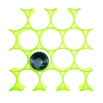 Casier à bouteilles Infinity plastique vert - Kartell