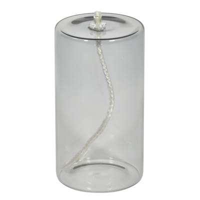 enostudio - lampe à huile olie en verre, verre borosilicaté couleur transparent 20.8 x 13.5 cm designer eno studio made in design