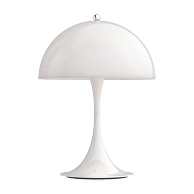 Lampe extérieur sans fil rechargeable Panthella Portable 25 LED plastique blanc / Ø 25 x H 34,7 cm -