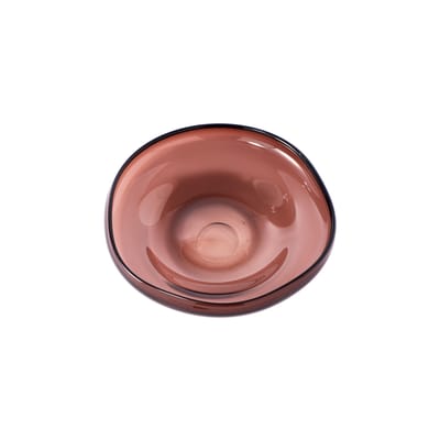 pols potten - coupe eye en verre couleur marron 24.99 x 5 cm made in design