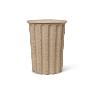 Ferm Living - Wastepaper basket Paper - Beige - Paper pulp - Designer Trine Andersen