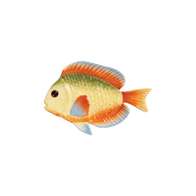 Assiette Fish rainbow céramique multicolore / Plat - 25,5 x 17 cm - & klevering