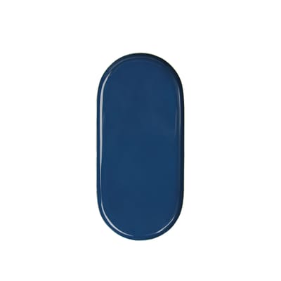 & klevering - plateau metal tray en métal couleur bleu 24.5 x 11.5 1 cm made in design