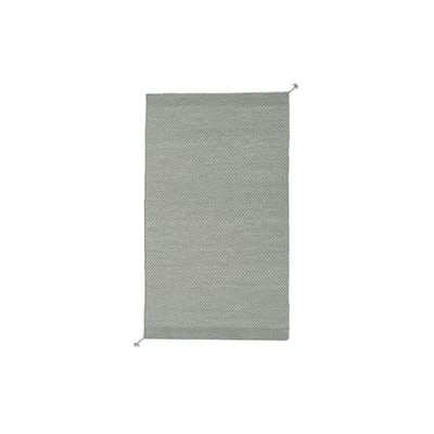 Tapis Ply tissu gris / 140 x 85 cm - Tissé main - Muuto