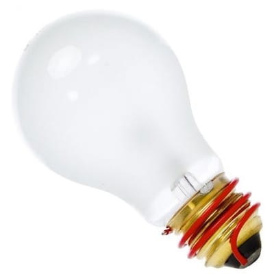 Ampoule halogène E27 verre blanc / 35W - 600 lumen - Pour applique Lucellino - Ingo Maurer