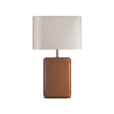 Lampe de table Bourbon tissu bois orange / H 49 cm - RED Edition