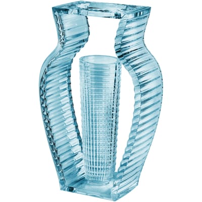 Vase I Shine plastique bleu / Eugeni Quitllet, 2013 - Kartell