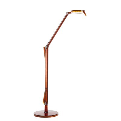 Lampe de table Aledin TEC LED plastique orange marron / Diffuseur plat - Kartell