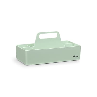 vitra - bac de rangement toolbox en plastique, abs recyclé couleur vert 28.36 x 15.6 cm designer arik levy made in design