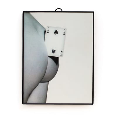 Miroir Toiletpaper plastique multicolore / Deux de pic - Small H 23 cm - Seletti