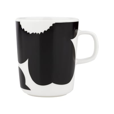 Mug Iso Unikko céramique noir / 25 cl - Marimekko