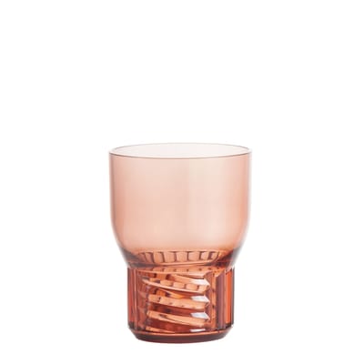 kartell - verre trama en plastique, technopolymère couleur rose 18.17 x 11 cm designer patricia urquiola made in design
