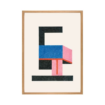 Affiche encadrée Nathalie du Pasquier - Froid papier multicolore / 49,5 x 69,5 cm - The Wrong Shop