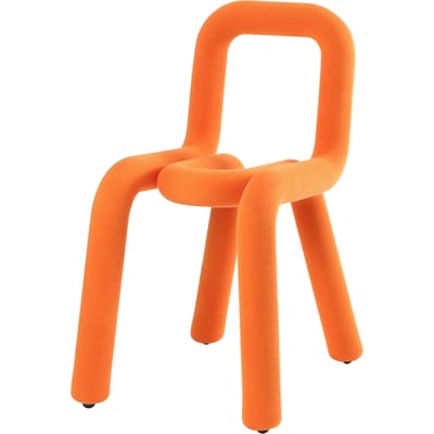 Chaise rembourrée Bold tissu orange - Moustache