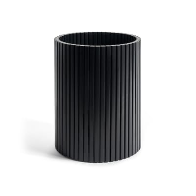 Corbeille à papier Roller Max bois noir / Acajou - Ø 28 x H 35 cm - Ethnicraft