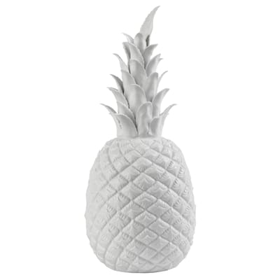 Décoration Pineapple Small céramique blanc / Ø 14 x H 32 cm - Porcelaine - Pols Potten