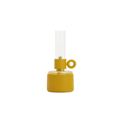 fatboy - lampe à huile flamtastique en plastique, verre borosilicaté couleur jaune 22.89 x 22.5 cm made in design