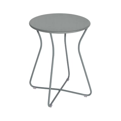 Tabouret Cocotte métal gris / Table d'appoint - H 45 cm - Fermob