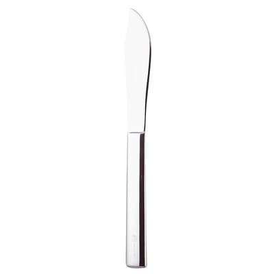 alessi - couteau à poisson rundes modell en métal, acier inoxydable 18, 10 couleur métal 19 x 22.89 cm designer josef  hoffmann made in design