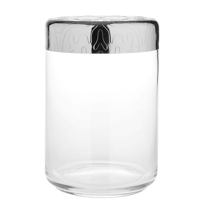 Bocal hermétique Dressed verre métal transparent / H 15 cm - 100 cl - Alessi