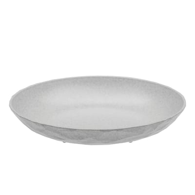 koziol - assiette creuse club en plastique, plastique organique couleur gris 18.17 x 3.4 cm made in design