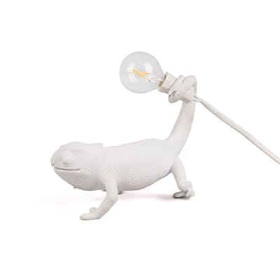 Lampe de table Chameleon Still plastique blanc / Résine - Seletti