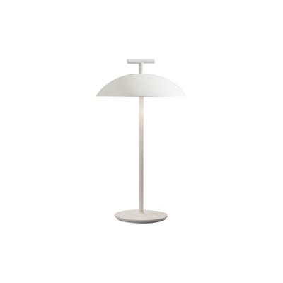 Lampe extérieur sans fil rechargeable Mini Geen-A OUTDOOR métal blanc / H 36 cm - Kartell