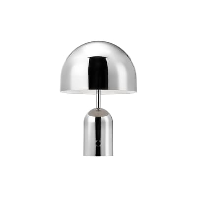 Lampe sans fil rechargeable Bell Portable LED métal argent / H 28 cm - Tom Dixon