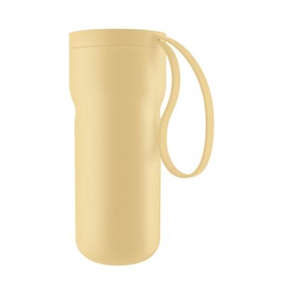 eva solo - mug isotherme nordic kitchen en plastique, silicone couleur jaune 13.39 x 18 cm designer the tools made in design