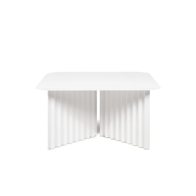 Table basse Plec Medium métal blanc / 70 x 70 x H 35 cm - RS BARCELONA