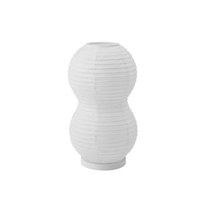 Lampe de table Puff Twist papier blanc / Papier de riz - Ø 16 x H 28,5 cm - Normann Copenhagen