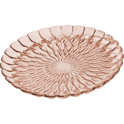 Plat Jelly plastique rose /Centre de table - Ø 45 cm - Kartell