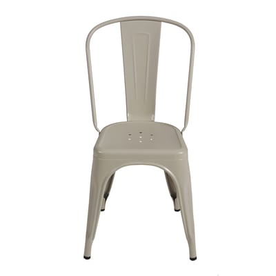 Chaise empilable A Indoor métal gris / Acier Couleur - Pour l'intérieur - Tolix