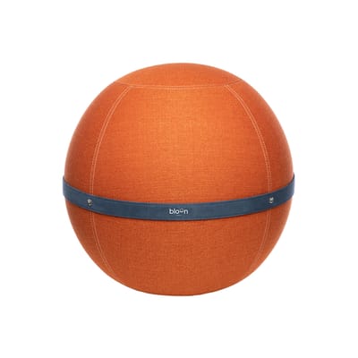 Pouf Ballon Original Regular tissu orange / Siège ergonomique - Ø 55 cm - BLOON PARIS