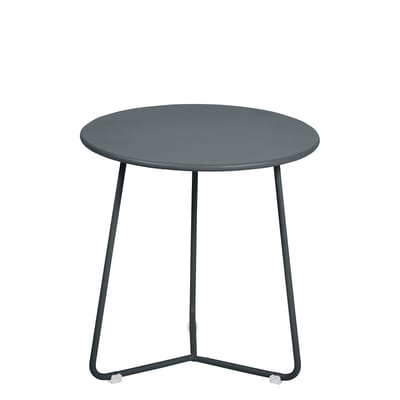 Table d'appoint Cocotte métal gris / Tabouret - Ø 34 x H 36 cm - Fermob