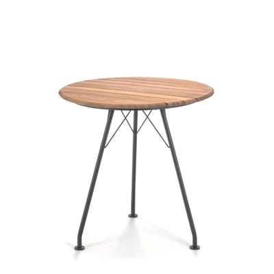 Table ronde Circum noir bois naturel / Bambou - Ø 74 cm - Houe
