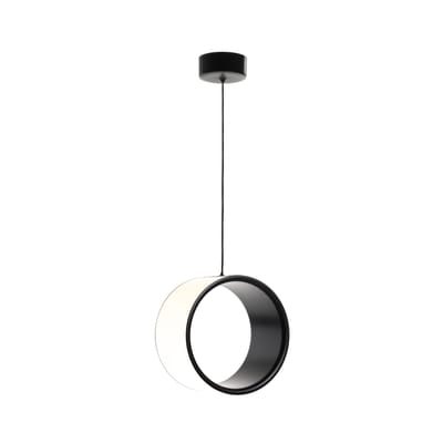 Suspension Lost LED plastique blanc noir / Small - Ø 17,5 cm - Magis