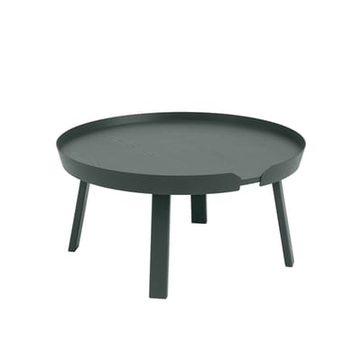Table basse Around Large bois vert / Ø 72 x H 37,5 cm - Muuto