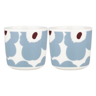 Tasse à café Unikko céramique bleu / Sans anse - Set de 2 - Marimekko