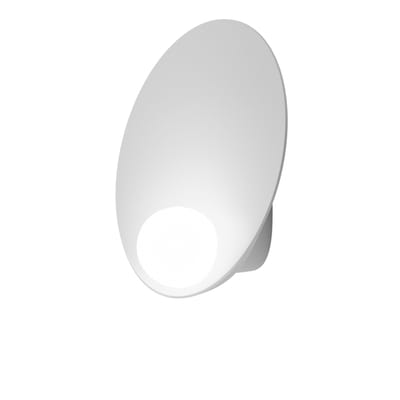 Applique Musa métal verre blanc / LED - Ø 26 cm - Vibia