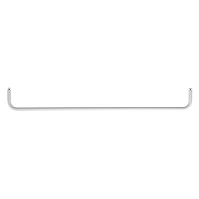 Barre de suspension Large métal blanc / L 78 cm - Pour étagères en métal perforé - String Furniture
