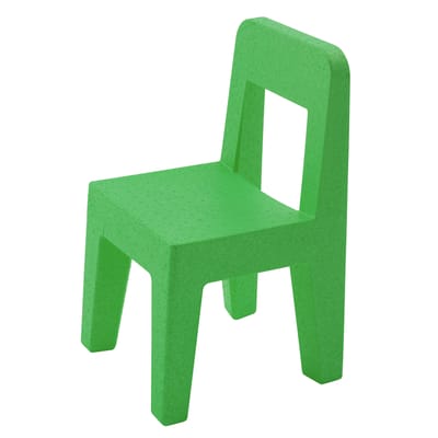 magis - chaise enfant en plastique, polypropylène couleur vert 30 x 62 55 cm designer enzo mari made in design